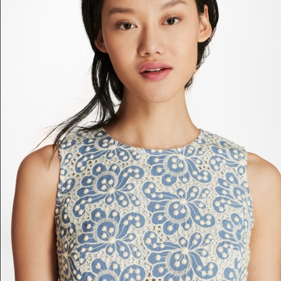Brooks Brothers - Floral Eyelet Sheath Dress 10 - Picture 1 of 3